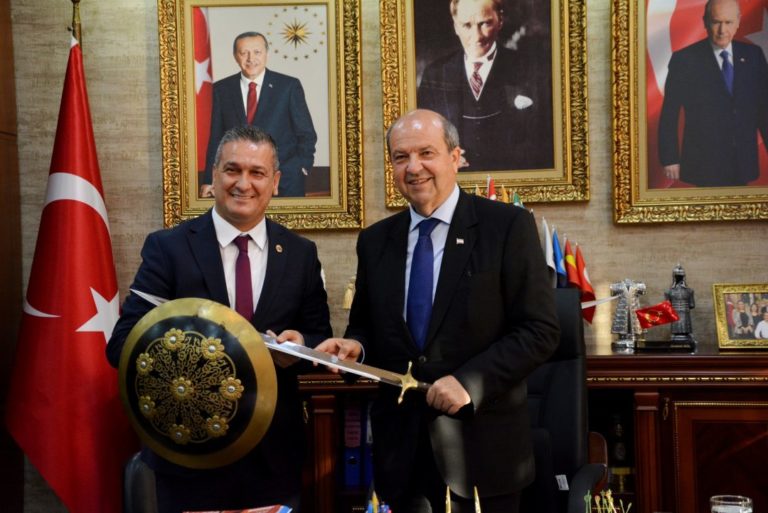 KKTC Başbakanı Ersin Tatar Belen'de...